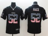 Nike Raiders #52 Khalil Mack black Color Rush Limited USA flag Jerseys