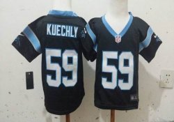 Nike Carolina Panthers 59 Luke Kuechly black nfl children jerseys