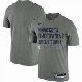 Minnesota Timberwolves gray NBA basketball T-Shirts