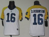 Youth Addidas Michigan Wolverines Denard Robinson 16 White Cowboys Classic College Football Jersey