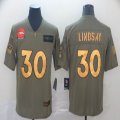 Denver Broncos #30 Phillip Lindsay green gold Nike Camo 2019 Salute to Service Limited Jersey