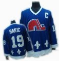 Quebec Nordiques #19 Sakic Blue Jersey