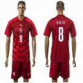 2016 Czech Republic team KREJCI #8 red soccer jersey home