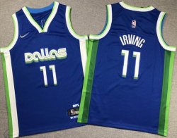 Youth Nike Dallas Mavericks #11 Irving blue nba jerseys-XD