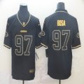 Nike 49ers #97 Nick Bosa black gold Color Rush Limited Jersey