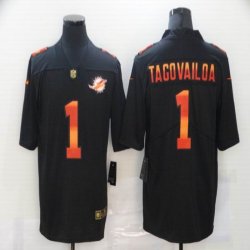 Nike Miami Dolphins Tua Tagovailoa black fashion color Rush Limited Jerseys- BD