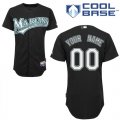 Florida Marlins Personalized custom Black MLB Jersey