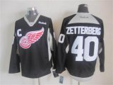 2015 reebok Detroit Red Wings #40 Henrik Zetterberg black Ice Hockey Jersey