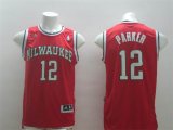 2014 Milwaukee Bucks #12 Jabari Parker Red basketball Jersey