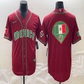 2023 World Cup Mexico red blank majestic baseball jerseys 10