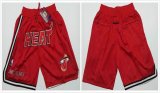 Miami Heat red NBA shorts with pocket