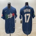 Los Angeles Dodgers #17 Shohei Ohtani Nike blue throwback baseball Jersey -BD