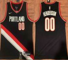 Nike Portland Trail Blazers #00 Henderson black NBA Jersey-XD