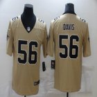 Nike New Orleans Saints #56 Demario Davis yellow Color Rush Limited Jersey-BD