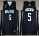 Nike Orlando Magic #5 Paolo Banchero Black NBA Jerseys 6 patch-XD