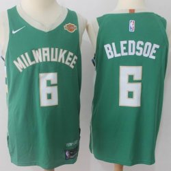 Nike Milwaukee Bucks #6 Eric Bledsoe green player nba Jersey