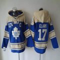 Toronto Maple Leafs #17 Wendel Clark Blue beige NHL Hooded Sweatshirt