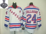 2014 stanley cup Rangers #24 Ryan Callahan White NHL Jerseys