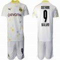 2020-2021 Dortmund club #9 HAALAND white soccer jersey away