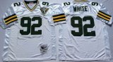 Reggie White Green Bay Packers #92 Mitchell&Ness Throwback White NFL jersey