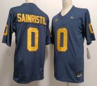 Michigan Wolverines #0 Mike Sainristil Navy college Jersey