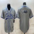 Nike Indianapolis Colts gray baseball jerseys Joint name-BD 01