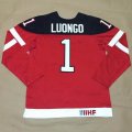 Olympic CA. #1 Roberto Luongo red 100th Anniversary Stitched NHL Jerseys