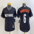 Youth Nike Baltimore Orioles #6 Ryan Mountcastle black majestic baseball jersey city version-BD