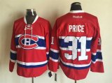 Montreal Canadiens #31 Carey Price red ice hockey jersey