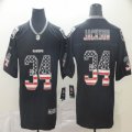 Nike Oakland Raiders #34 Bo Jackson black usa flag Color Rush Limited Jersey