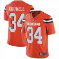 Cleveland Browns #34 Isaiah Crowell orange Nike Color Rush Limited Jerseys