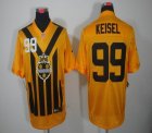 Pittsburgh Steelers #99 Brett Keisel yellow throwback NFL Jersey