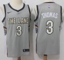 Nike Cleveland Cavaliers #3 Isaiah Thomas gray nba jersey-HMD