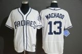 San Diego Padres #13 Manny Machado white Flexbase Authentic Collection Jersey