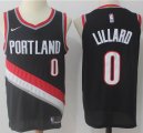 Nike Portland Trail Blazers #0 Damian Lillard black NBA Jerseys