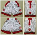 Nike Toronto Raptors throwback white nba shorts