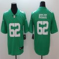 Nike Eagles #62 Jason Kelce green Color Rush Limited Jersey-BD