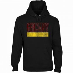 2018 World cup Germany Flag Pullover Hoodie - Black