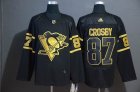 Adidas Pittsburgh Penguins #87 Sidney Crosby black NHL Jerseys-WL