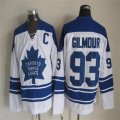 Toronto Maple Leafs 93# Doug Gilmour white CCM hockey jerseys C patch