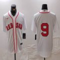 Nike Boston Red Sox #9 white majestic baseball Jersey