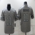 Philadelphia Eagles #11 Carson A.J. Brown hemp ash Color Rush Limited Jersey-BD