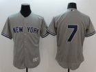 2016 New York Yankees #7 Mickey Mantle gray elite baseball jersey