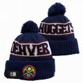 2024 Denver Nuggets Navy white NBA Sports Cuffed Knit Hats