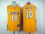 NBA Los Angeles Lakers Steve Nash #10 Yellow Revolution 30 Jerseys