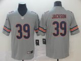 Nike Chicago Bears #39 Jackson gray Color Rush Limited Jersey Reverse version