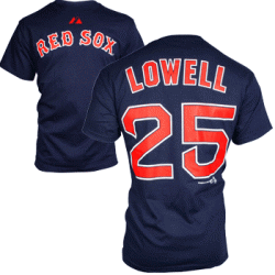 Boston Red Sox LOWELL Dk.25# blue MLB jersey