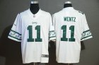 Nike Eagles #11 Carson Wentz white Color Rush Limited Jerseys with Sleeve label