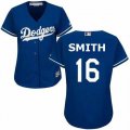 Los Angeles Dodgers #16 Smith blue women majestic baseball Jersey