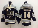 Los Angeles Kings 14# Justin Williams black NHL Hooded Sweatshirt